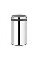 Brabantia 50 Litre Touch Top Bin - Polished Finish