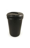 Black Dustbin and Lid - 100 Litre