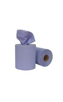 Standard Centrefeed Hand Towel Roll 1 Ply Blue (6 Rolls)