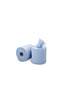 Standard Centrefeed Hand Towel Roll 2 Ply Blue (6 Rolls)