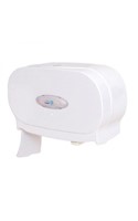 Twin Micro Toilet Roll Dispenser White