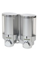Dolphin Double Shower Dispenser Polished Chrome