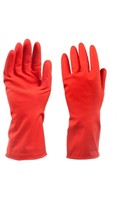 Household Rubber Gloves Red Medium