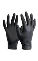Black Nitrile Gloves Large (100)