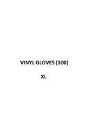 Disposable Vinyl Gloves (100) XL