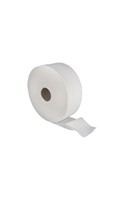 Jumbo Toilet Roll 2 ply White 2¼" Core (6 Rolls)