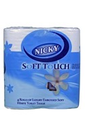 Nicky Toilet Roll 2 ply White 210 Sheet (40 Rolls)