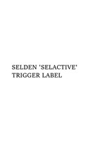 Selden 'Selactive' Trigger Bottle Label