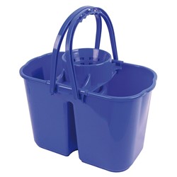 Double Socket Mop Bucket (Blue)