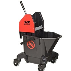 SYR Recycled Kentucky Mop Bucket - Black/Red