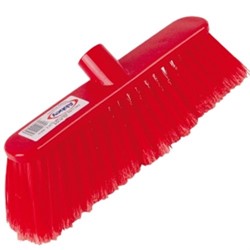 Deluxe 12" Soft Broom Head Red