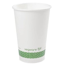 Vegware Compostable Cup White 16oz (1000)