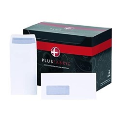 Plus Fabric DL Envelopes White (500)