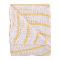 Striped Dishcloth Yellow (10 Pack)
