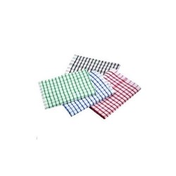 Tea Towels Cotton Checkered (10 Pack)