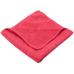 RED Microfibre Cloth 40cm (Pack of 10)