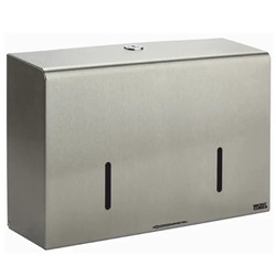 Microcube Twin Micro Jumbo Toilet Roll Dispenser (Brushed Stainless Steel)