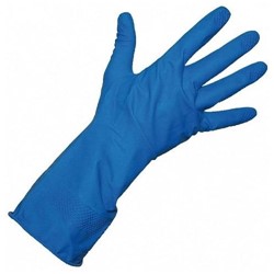 Household Rubber Gloves Blue Large