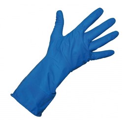 Household Rubber Gloves Blue Medium