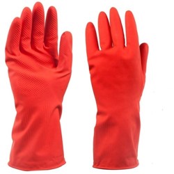 Household Rubber Gloves Red Medium