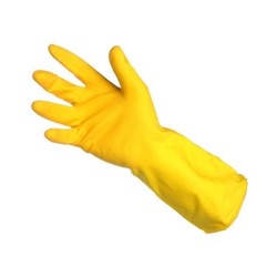Household Rubber Gloves Yellow Large