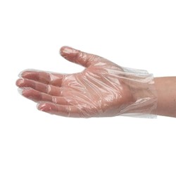 Poly Gloves Clear Large (100)