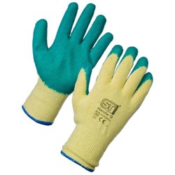Cotton/Rubber Grip Gloves Large