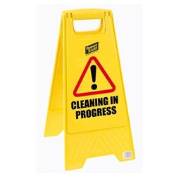 'Cleaning In Progress' Sign