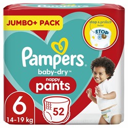 Pampers Dry Pants Size 6 (2x52)