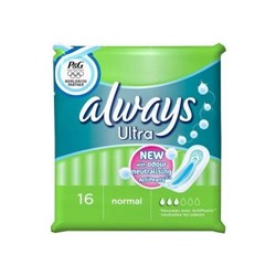 Always Ultra Sanitary Towels 'Normal' 16x16's