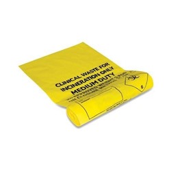 Clinical Waste Bag Yellow 5Kg (500)