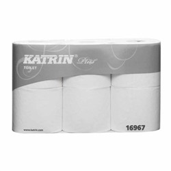 Katrin Plus Toilet Roll 3 ply White (42 Rolls)