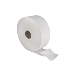 Jumbo Toilet Roll 2 ply White 2¼" Core (6 Rolls)