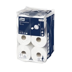 SmartOne Mini Toilet Roll 2 ply White (12 Rolls)