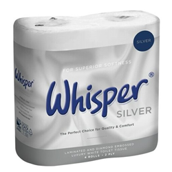 Whisper Silver Toilet Roll (40 Rolls) 