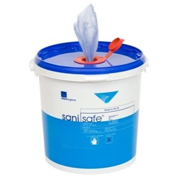 Sanisafe Sanitising Surface Wipes (Tub of 1000)