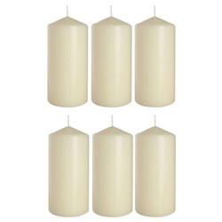 Ivory Pillar Candle 5" (Pack of 6)